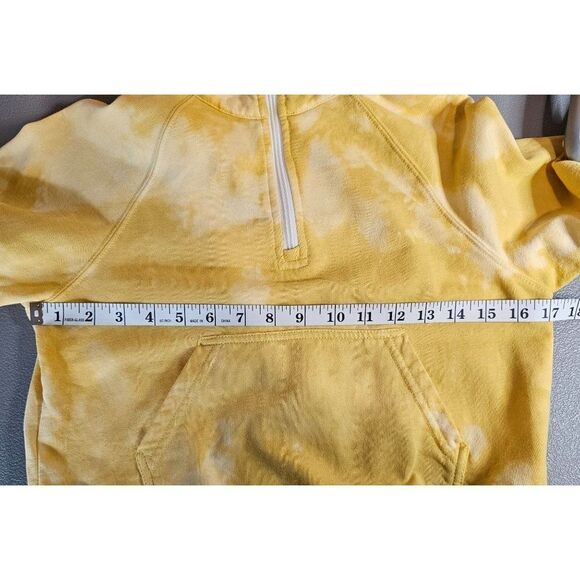 Brandy Melville John Galt Custom Tie Dye Quarter Zip Cropped Sweatshirt OS - Picture 6 of 9